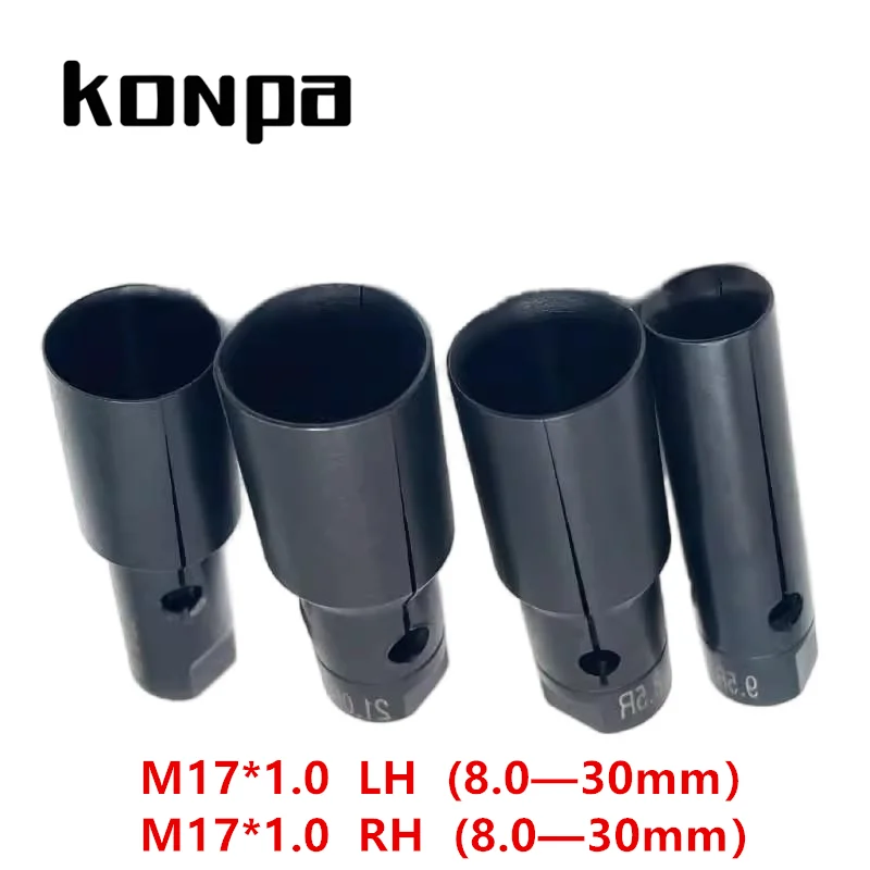 

M17 * 1 LH RH левая и правая резьба автоматический стержень подачи цанговый патрон M17x1 CNC токарный станок подача зажима