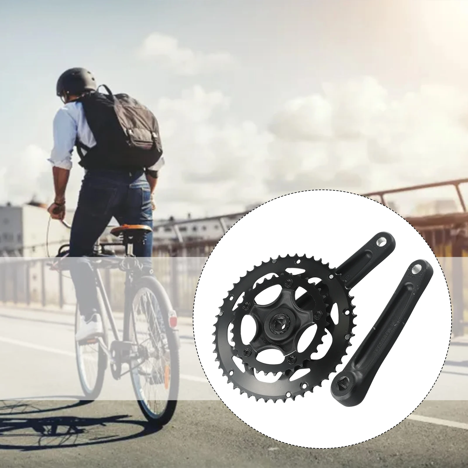 Легкий набор для шоссейного велосипеда 3450T шатуны с двойной звездочкой