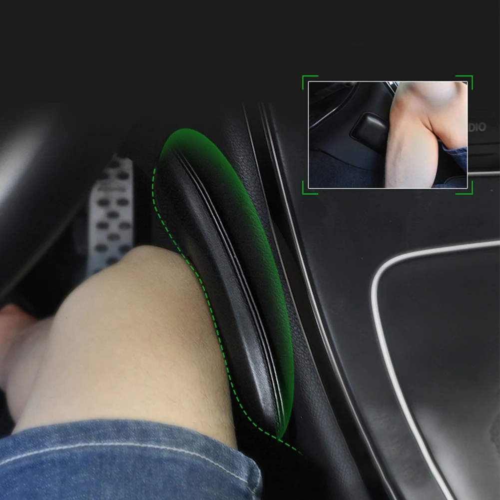 

1PCSCar Knee Pads Leather Knee Pads Memory Foam Leg Guards Protective Elastic Comfortable Thigh Support Car Interior Accessories