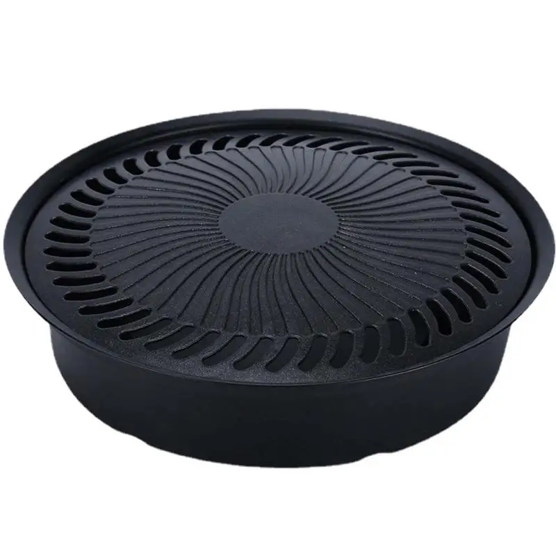 Корейская решетка для барбекю антипригарная жаропрочная Бездымная поднос