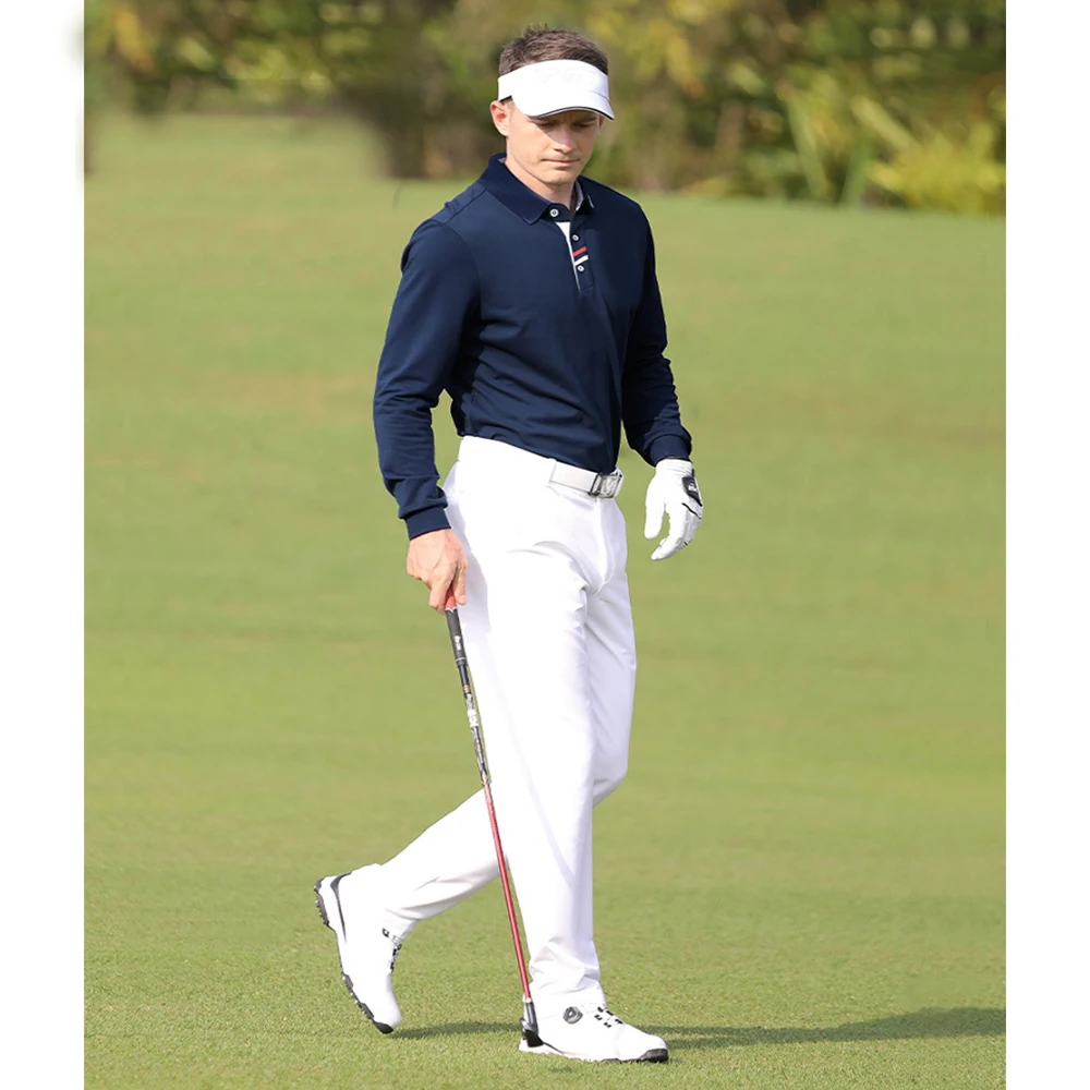 Golf Cloting Men Winter Long Sleeve T-Shirt Outdoor Sport Breathable Quick-drying Leisure Golf POLO Shirt High Quality Golf Top