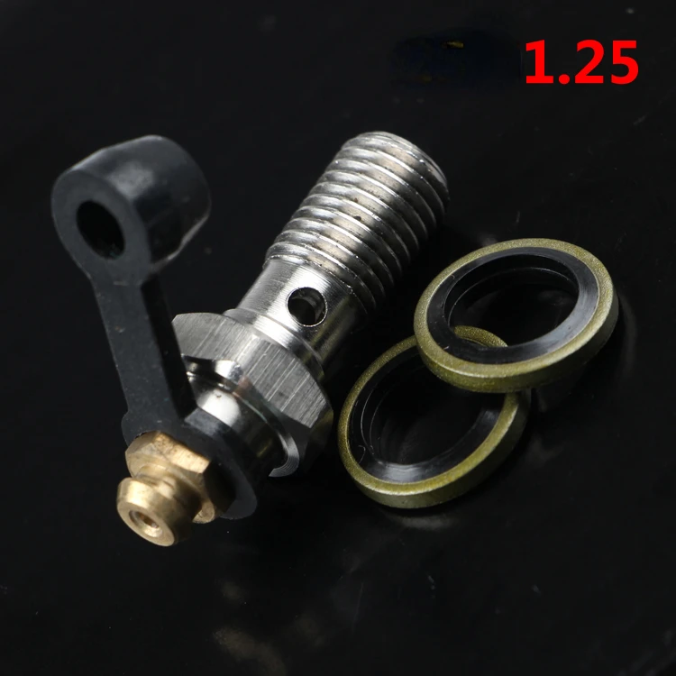 

Винт для прокачки тормозов мотоцикла, банджо-болт M10*1,25 мм/1,0 мм, масляная насадка, горло, винт тормозного суппорта, винт цилиндра