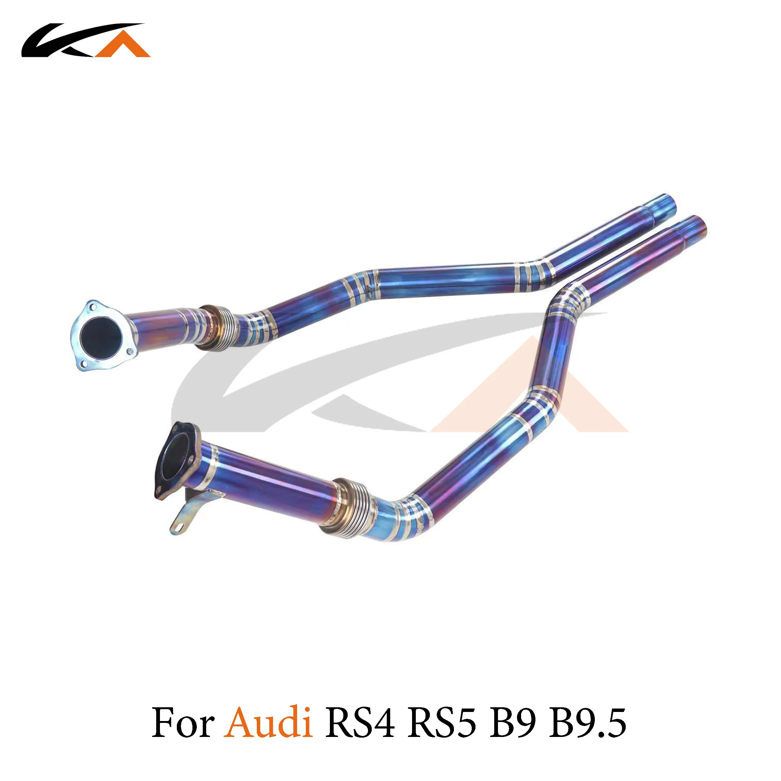 Выхлопная система KA передняя Труба из титана для Audi RS4 RS5 B9 B9.5 2 9 T с резонатором