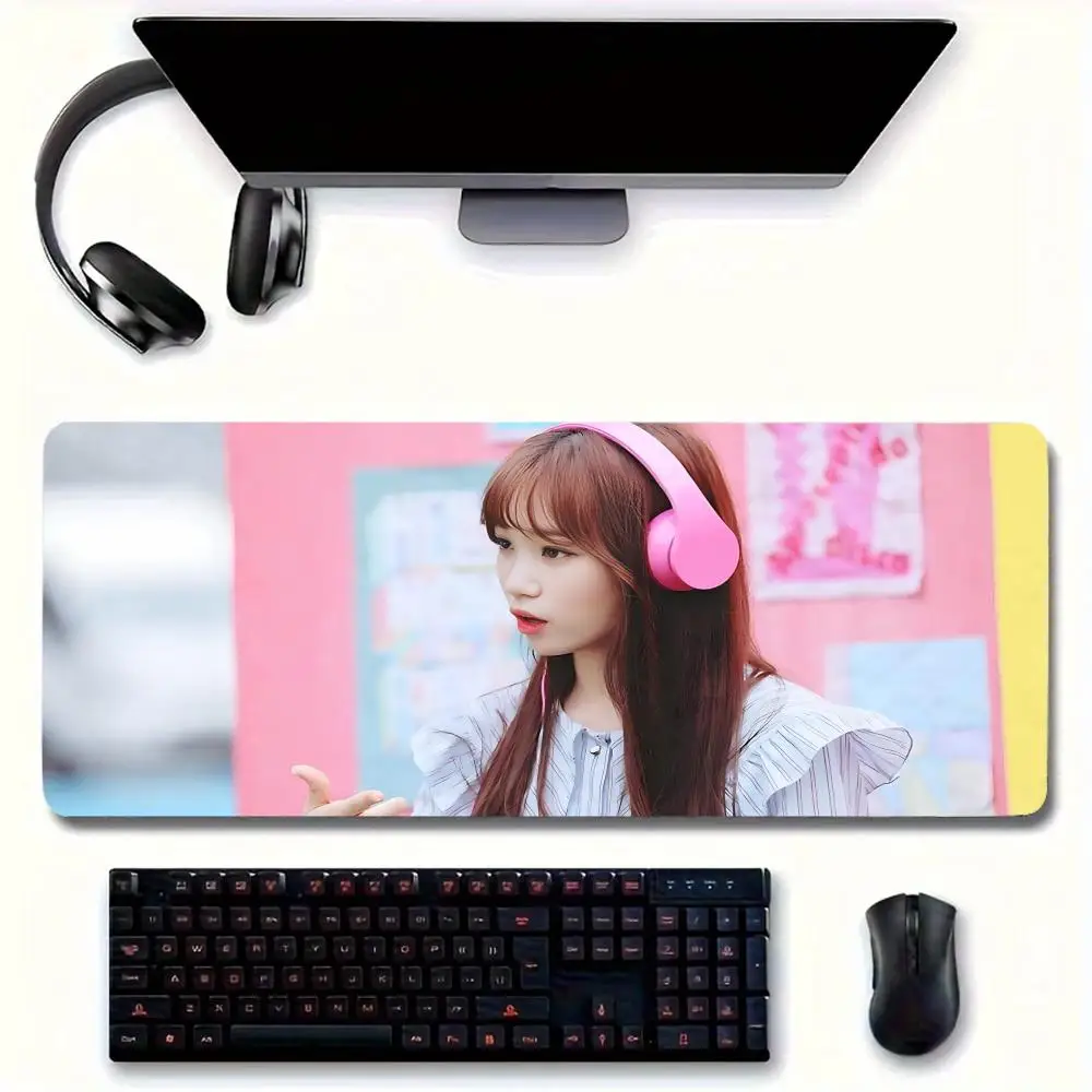 Singer About K-Kim C-Chaewon MINISO Mouse Pad Large pad for home office Waterproof desk Computer Keyboard pa