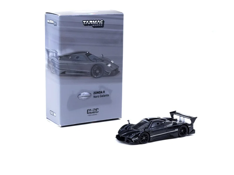 

Tarmac работает 1:64 Pagani Zonda R Nero Galante Black CLDC эксклюзивная литая модель автомобиля