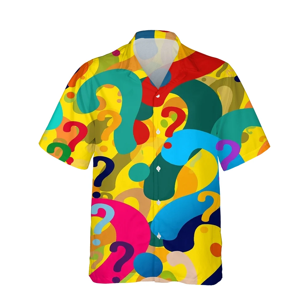 Jumeast 3D Men's Hawaiian Cloud Shirt With Graphic Print Summer Short Sleeve Casual Shirts For Men Clothing Streetwear Blouses
