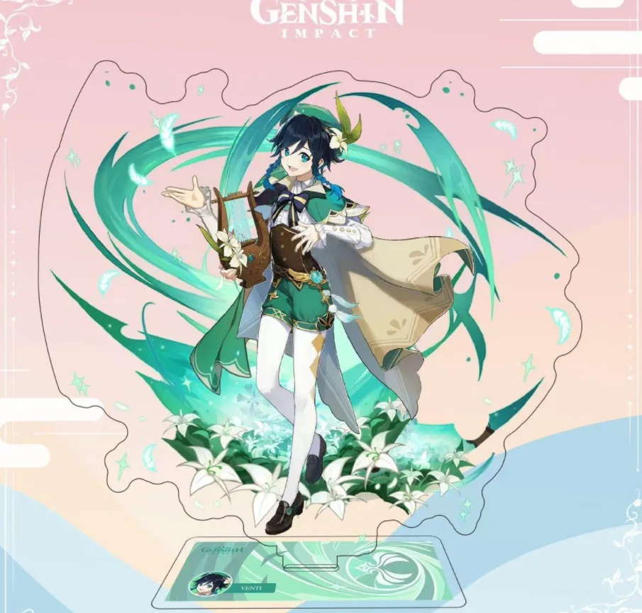 Аниме Genshin Impact toughnari Yelan Venti фигурка на акриловой подставке дисплей Модель