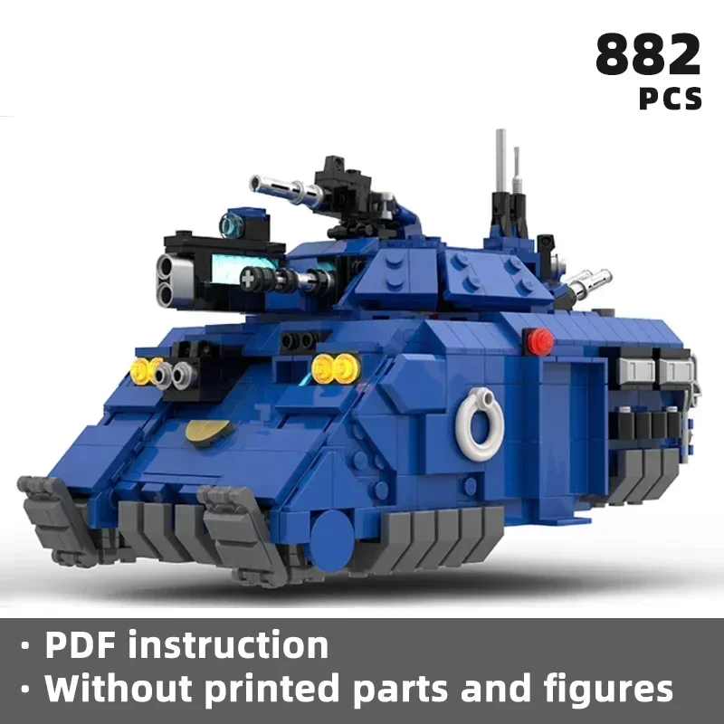 Популярные игры модель Moc строительные кирпичи мини-теновый танк технология