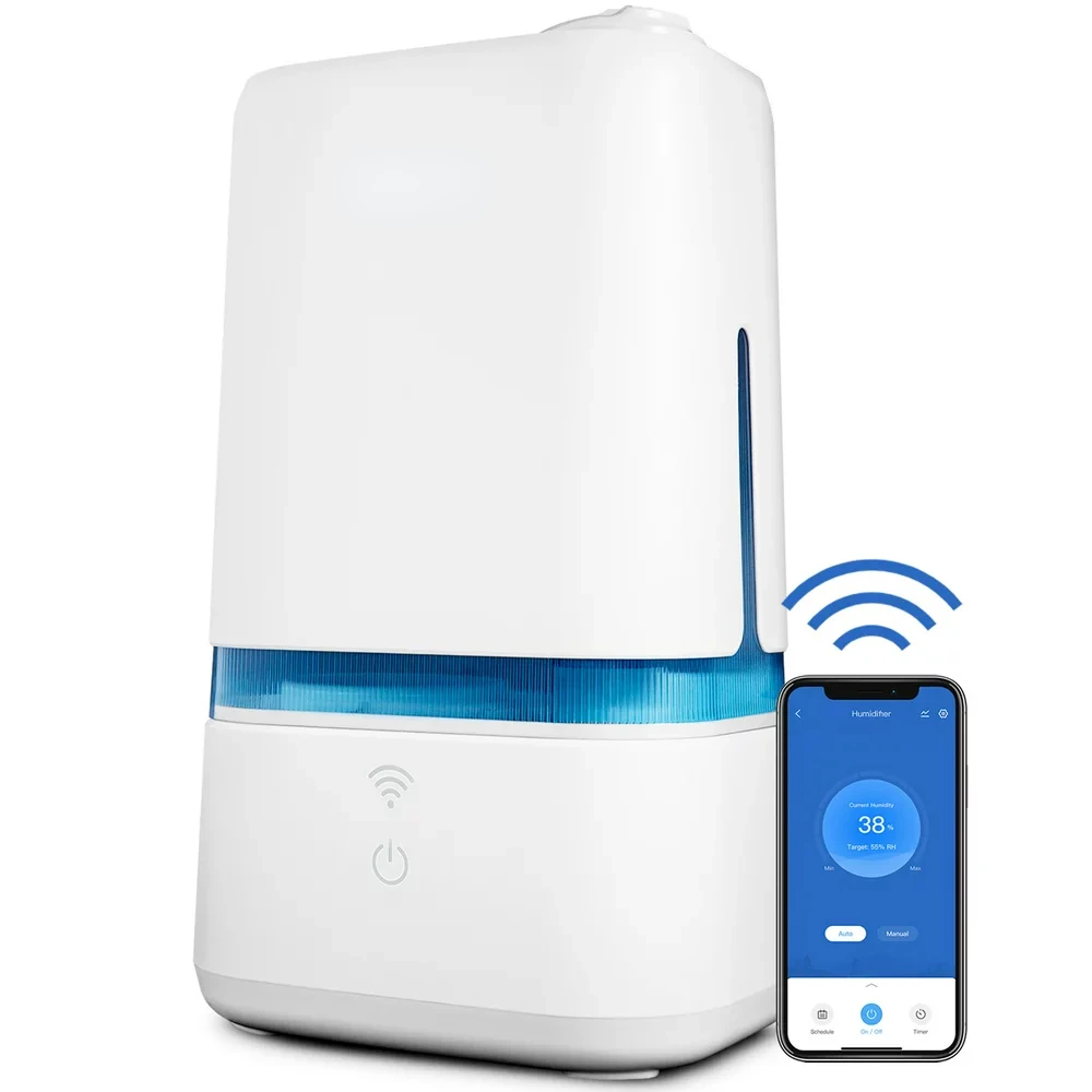 

Ultrasonic Humidifier Classic 200S-RBL for Room, 4L for Bedroom, Cool Mist Vaporizer for Baby and Plants, with Smart Sensor and