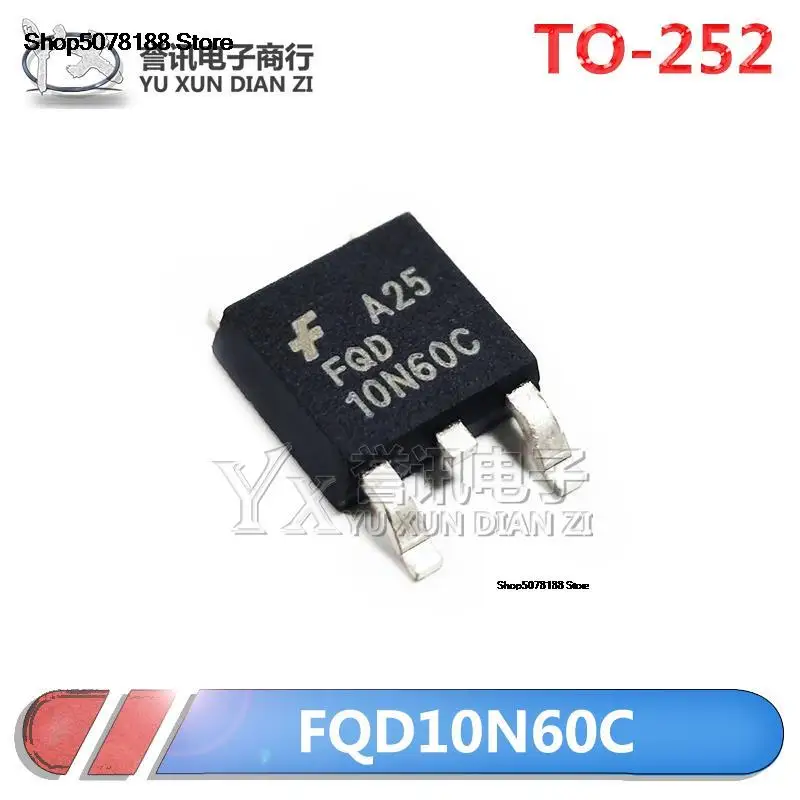 

10pieces FQD10N60C STD10NM60N TO-252 10A/600V MOS Original and new fast shipping