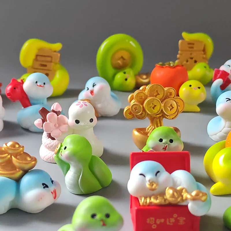 6~16 шт. Рождественская новогодняя фигурка змеи сделай сам домашний декор комнаты