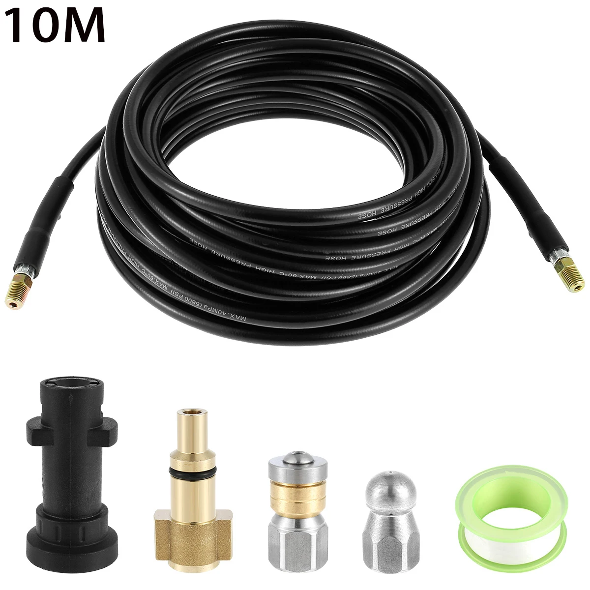 10 М/33 Фута Комплект Для Очистки Слива С Вращающейся Насадкой Латунный ПВХ