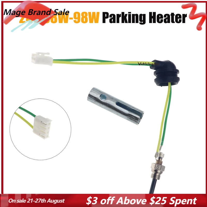 

24V 88W-98W Car Auto Truck Boat Parking Heater Ceramic Pin Glow Plug For Eberspacher Air Diesel Parking Heater Part w/Wrench