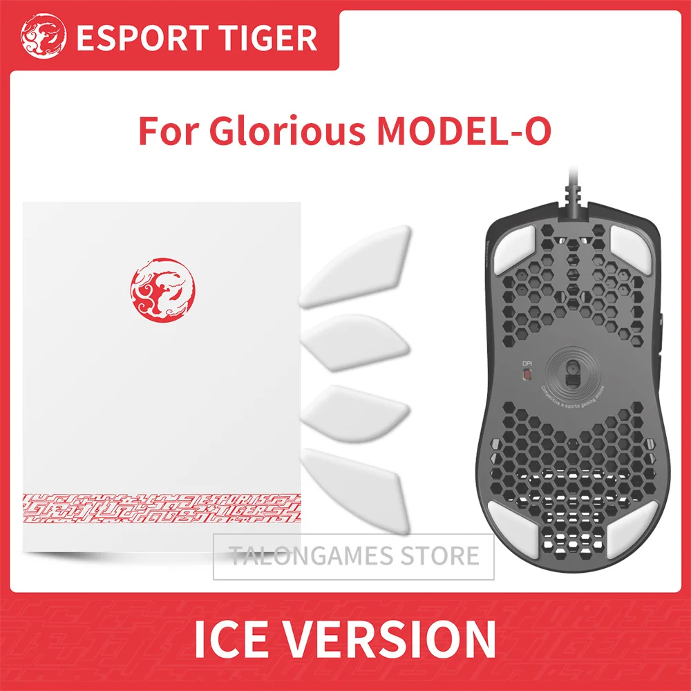 1Pack Original Esports Tiger Gaming ICE Version Enhanced Edition Mouse Feet Mouse Skates for Glorious Model O Wireless Mouse