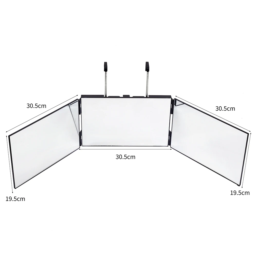 Зеркало для макияжа тройного сложения с поворотом на 360 градусов висячее зеркало