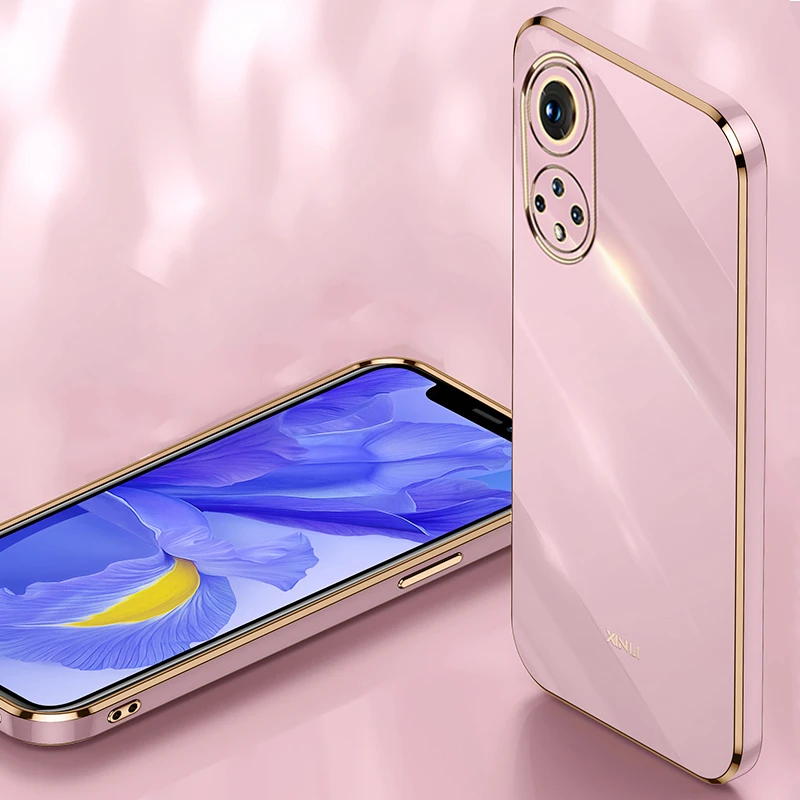 Роскошный позолоченный Мягкий чехол из ТПУ для Huawei P50 P40 P30 Honor 60 50 X30i X20 SE 30 20 Lite Pro Plus