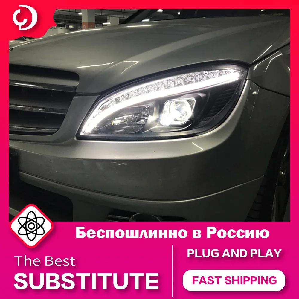 

AKD Car Styling Headlights for W204 Head Lamp 2007-2010 LED Headlight DRL Head Lamps Led Projector Automotive Accessories