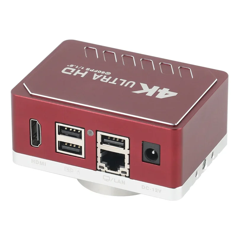 UHD 8MP 4K HDMI USB LAN промышленный микроскоп измерительная камера цифровая электронная
