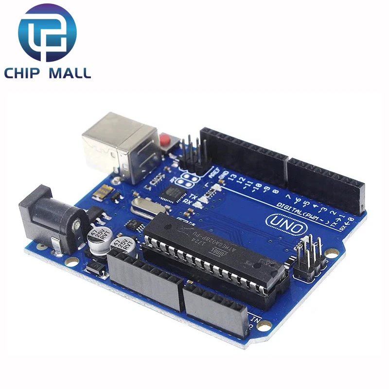 Фото UNO-R3 плата разработки официальная версия управления ATmega328P MCU модуль совместимый с кабелем распределения данных №4