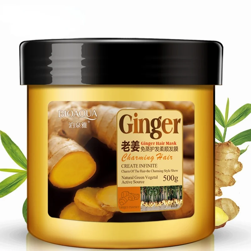 

Ginger Hair Mask Moisturizing Nourishing Care Treatment Cream Repair Frizz Dry Damaged Hair Smooth Conditioner 500ML