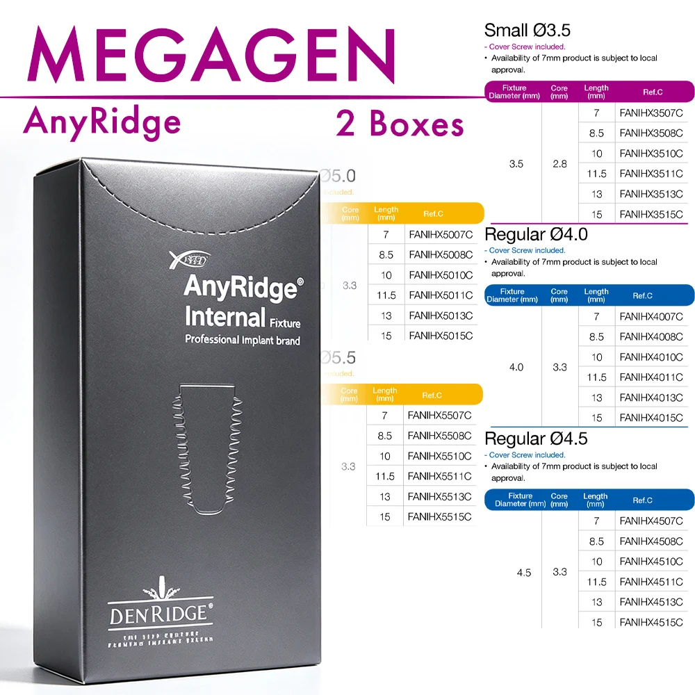 Фото Совместим с винтом для абатмента MegaGen AnyRidge, титановый, с внутренним конусом Hex XPEED, для лабораторной имплантационной протезной реставрации №1
