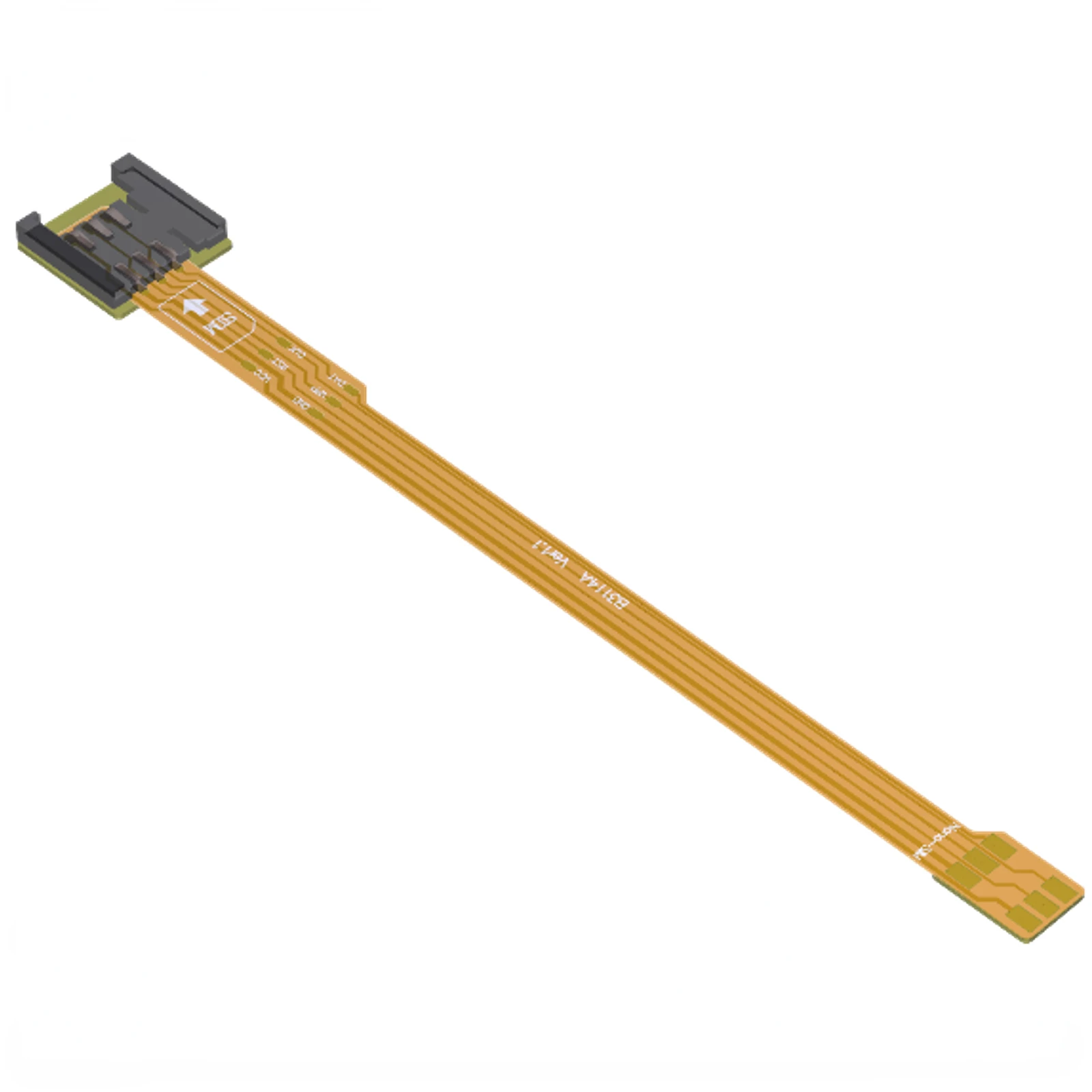 Купи ADT FPC soft board SIM card to Mini Nano Micro Male connector Connecting to female card opener extension adapter cable за 638 рублей в магазине AliExpress