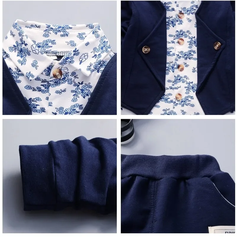 Новая весенне-осенняя хлопковая одежда для маленьких мальчиков и девочек