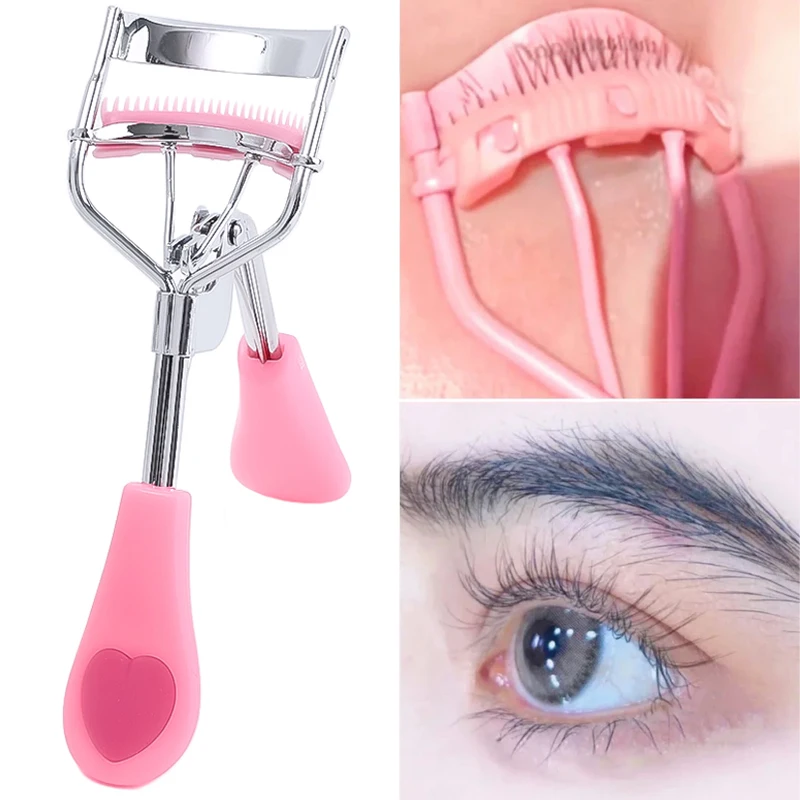 

Professional Comb Eyelash Curler Fits All Eye Shapes Eyelashes Lift Curling Tools Portable Not Hurting Eyelash Eye Cosmetic 1PC