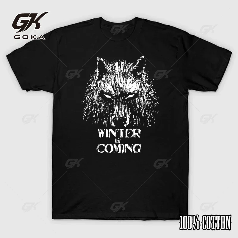 Популярная футболка Игра престолов Песня льда и огня зимние хлопковые футболки с