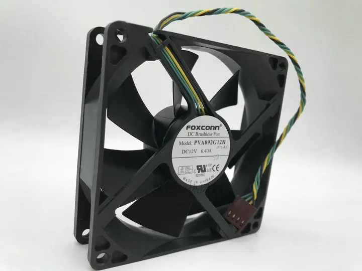 

pwm cpu cooling fan Original For Foxconn 9025 PVA092G12H DC12V 0.40A 4-Pin PWM Large Air Volume Fan