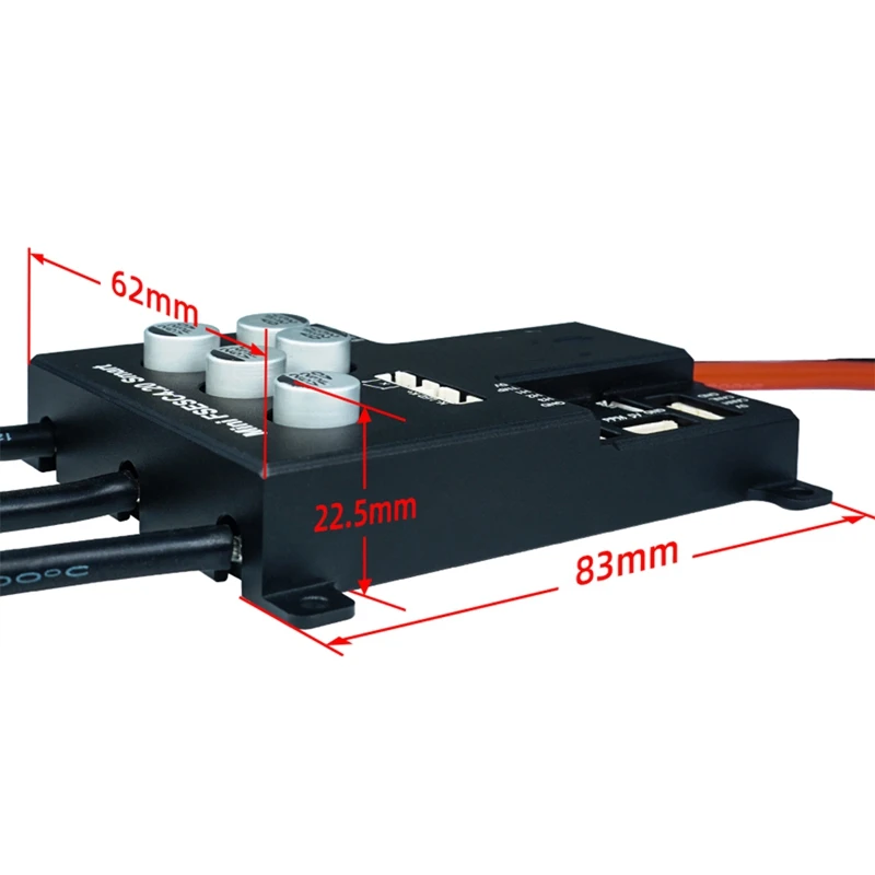 Алюминиевая подложка Mini FSESC 4 20 Smart 3-12S одиночный ESC на основе VESC4 для