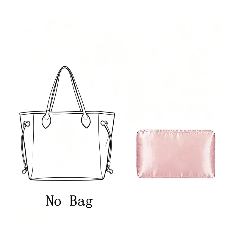 Фото Подкладка из чистого шелка ручной работы для сумки LV Neverfull: защита от деформации и провисания, органайзер для сумки №1
