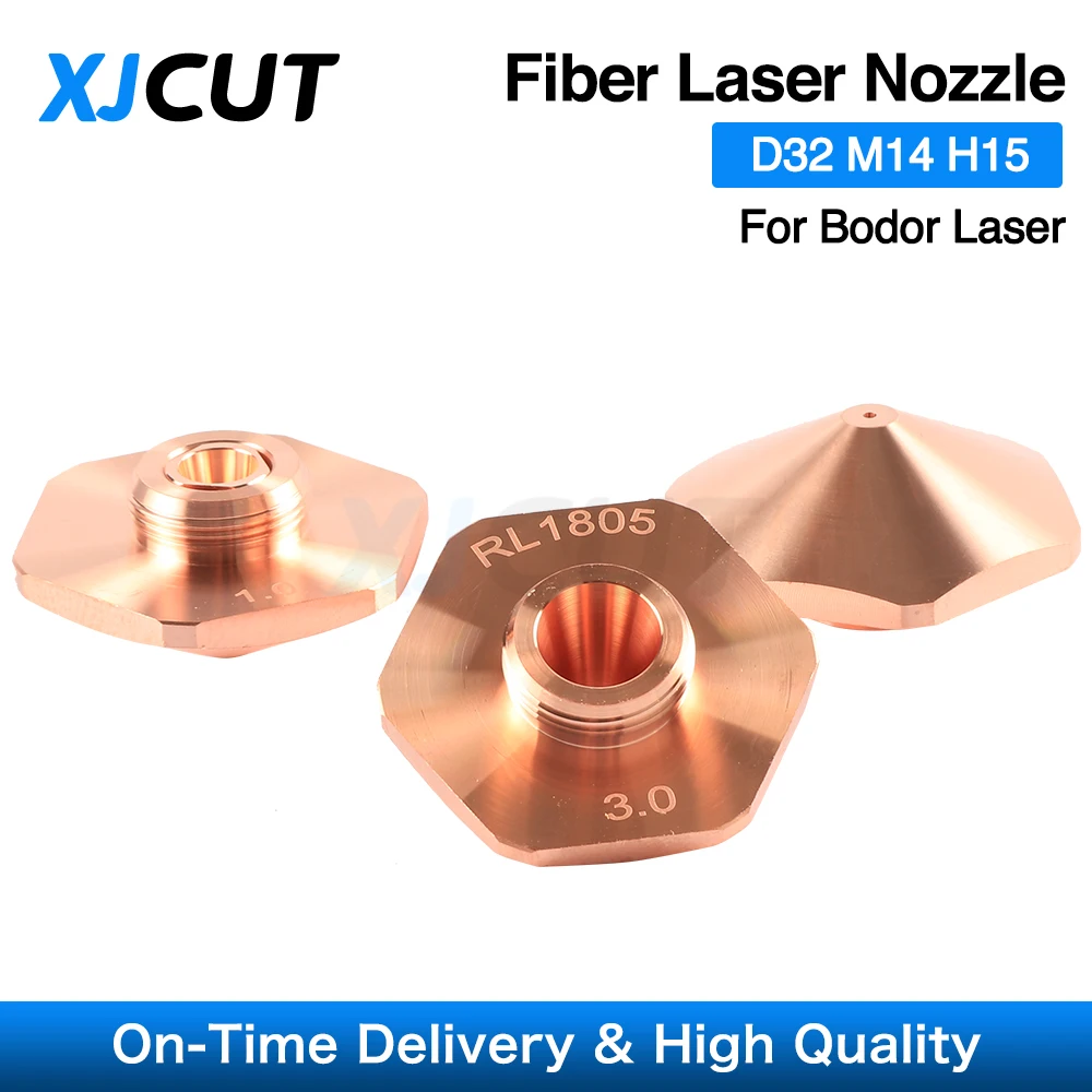 10Pcs/lot Bodor Laser Nozzles Single Double Layers Dia.32mm H15 Caliber 0.8-4.0mm for Raytools Fiber Cutting Head - купить по