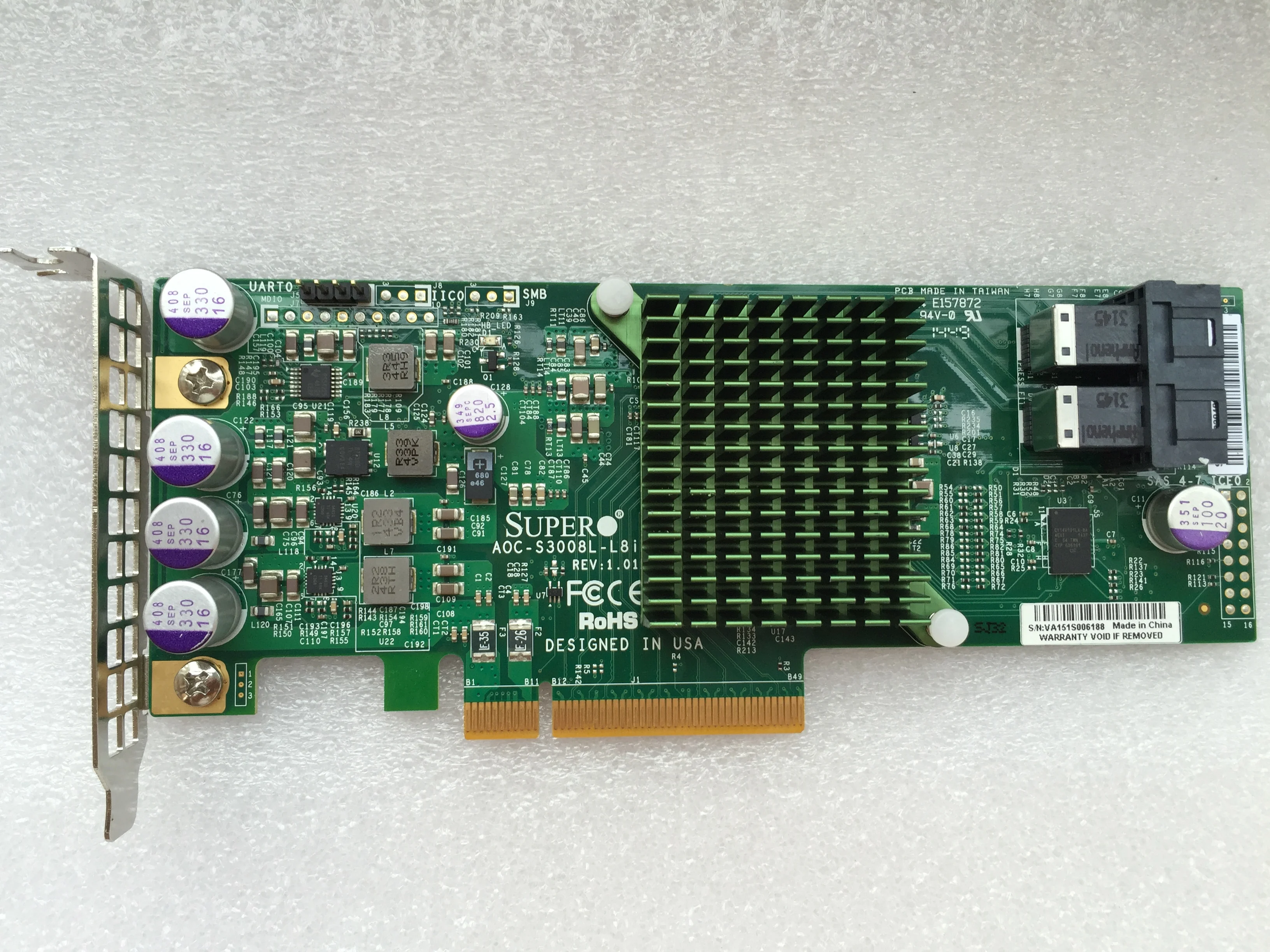 

RAID адаптер для SuperMicro AOC-S3008L-L8I 12 Гб/с 8-Port SAS card