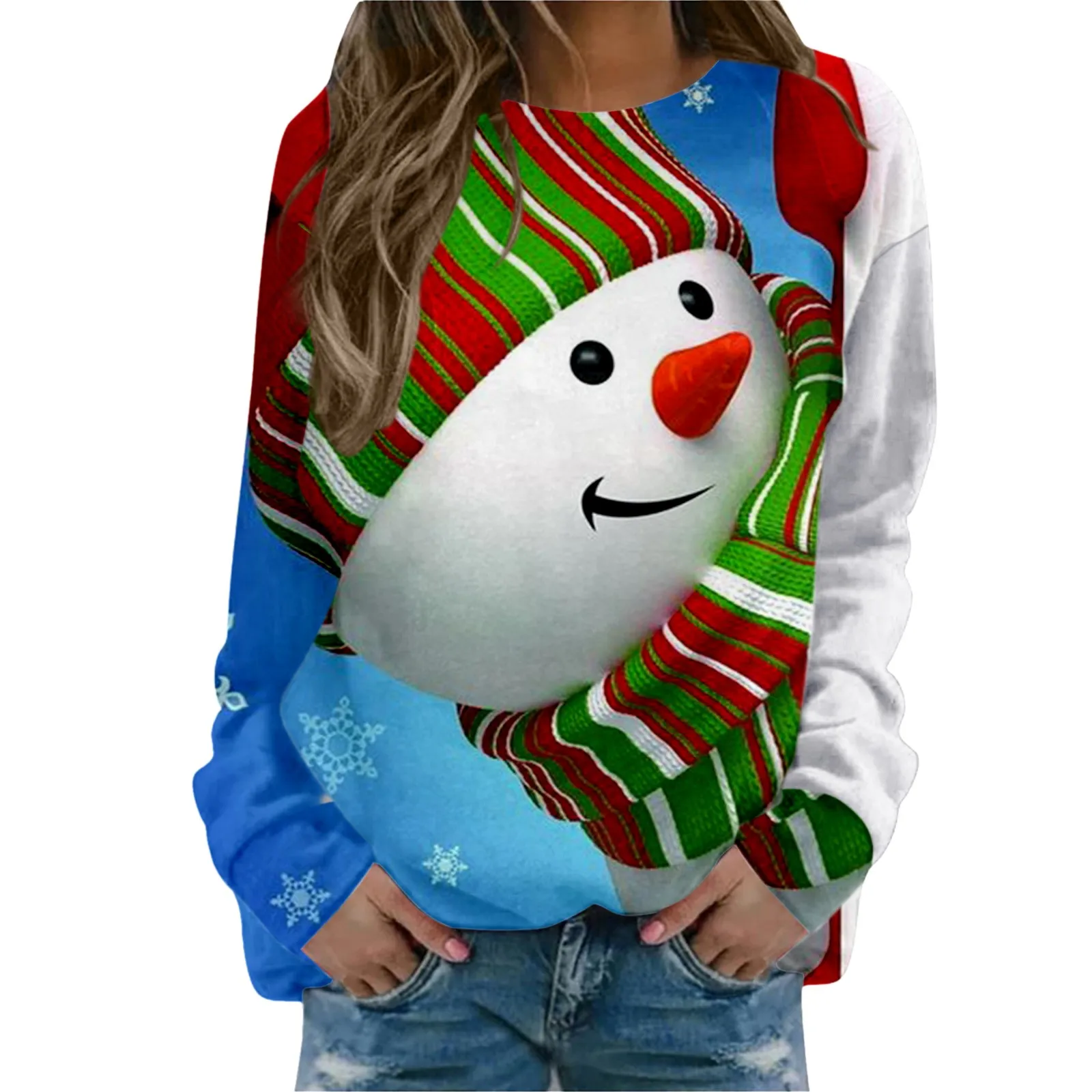 

Женская спортивная куртка на молнии с длинным рукавом и круглым вырезом