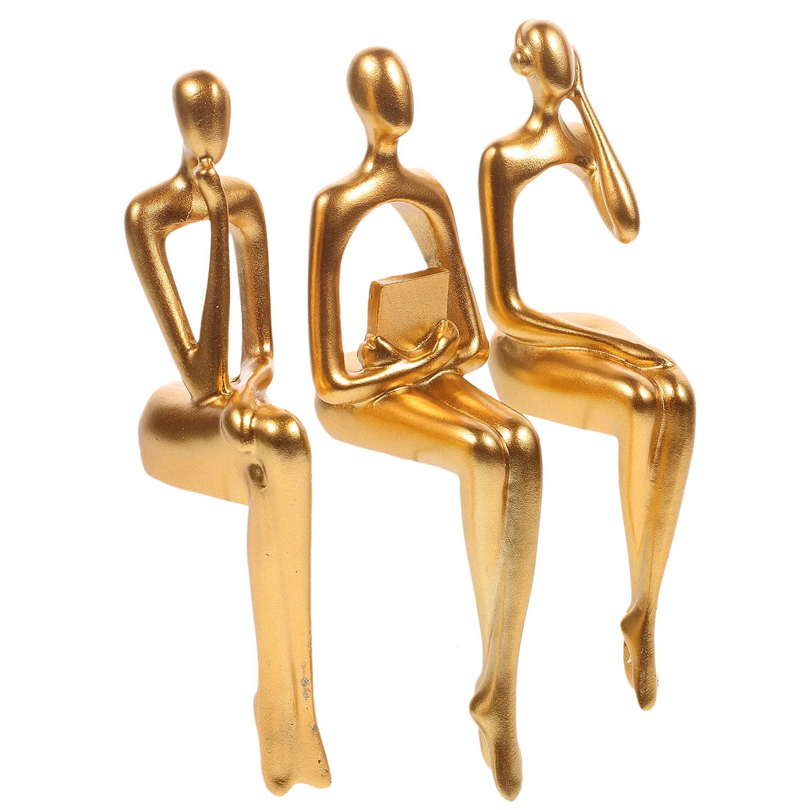 Украшения статуя мыслителя из смолы абстрактные фигурки скульптура домашнее