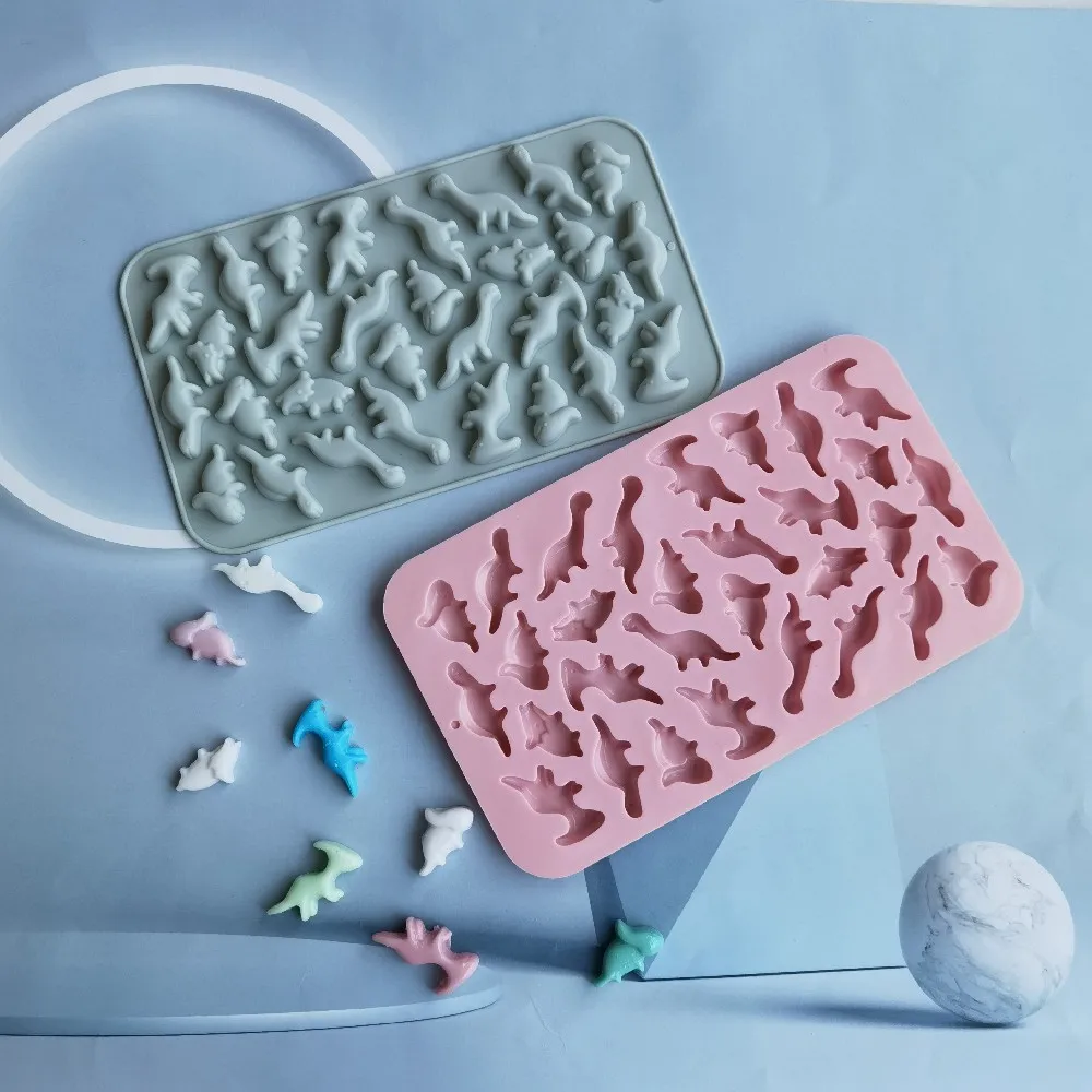 

Dinosaur Candy Mold 30 holes Silicone Chocolate Mold Baking Tools Cookies Cake Jelly Mould Kitchen Accessories 3D DIY