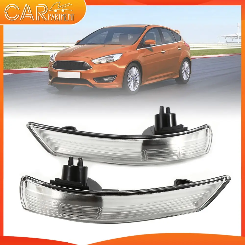 

2pcs Side View Mirror Left & Right Turn Signal Lights for Ford Focus 2008 2009 2010 2011 2012 2013 2014 Rearview Mirror Lamps