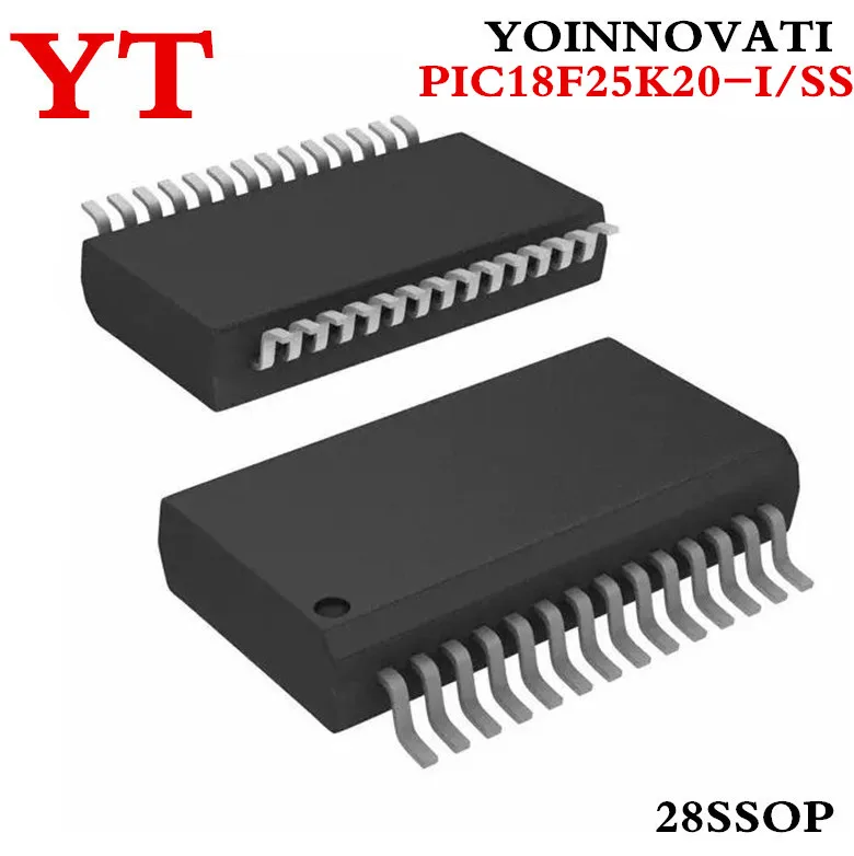 10 шт./лот PIC18F25K20-I/SS PIC18F25K20 MCU 8 бит 32 КБ флэш-память SSOP28 IC