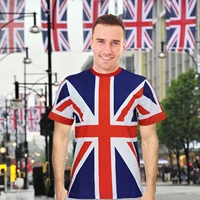 union jack flag t shirt for uk united kingdom british national day party costume for 2022 queens 70th jubilee breathable cotton
