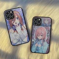 yndfcnb nakano miku anime phone case hard leather case for iphone 11 12 13 mini pro max 8 7 plus se 2020 x xr xs coque