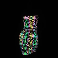 colorful reflective summer dress women sexy slim fit reflect light butterfly mini harajuku dresses party club plus size vestidos