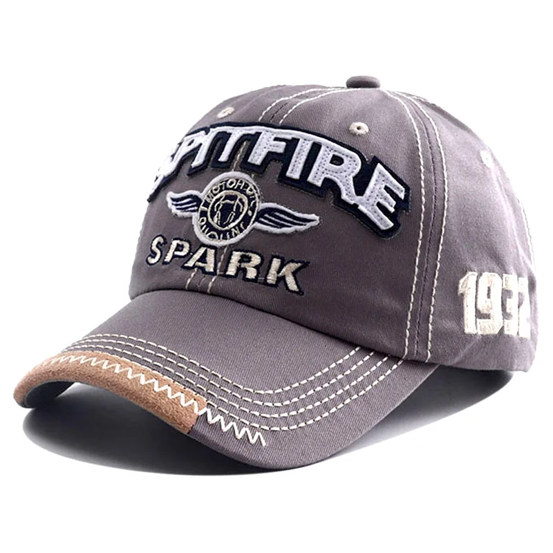 

2022 New Hat Retro Alphabet Pattern Fashion Hip Hop Adjustable Baseball Cap Men And Women's Washed Cowboy Cap Soft Top CP005