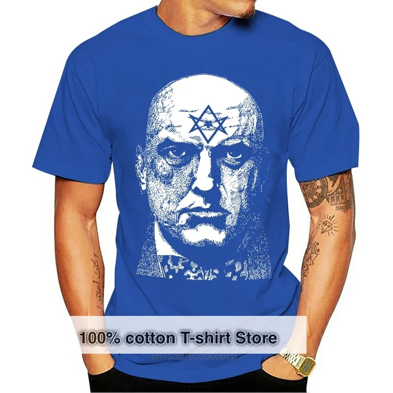 Aleister Crowley - Satanic Occult Luciferian T Shirt S - 6xl | Xlt - 3xlt Men T Shirt Short Sleeve Round Neck