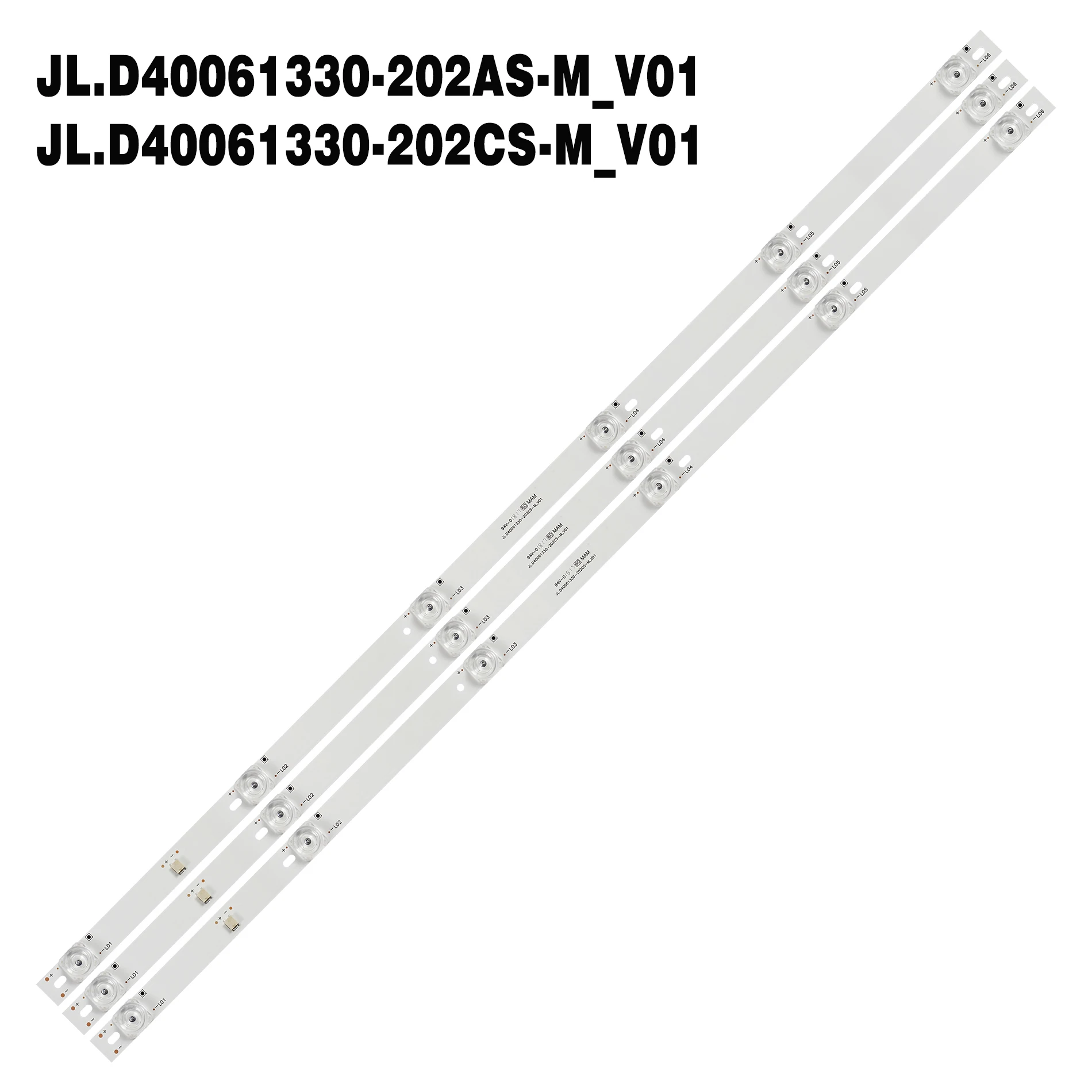 Led Backlight Strip 6 Lamp For V405-H19 400Am7Hd 40Me338V/F7 Fw40D48F Jl.D40061330-202Cs-M_V01 Jl.D40061330-202As-M_V01