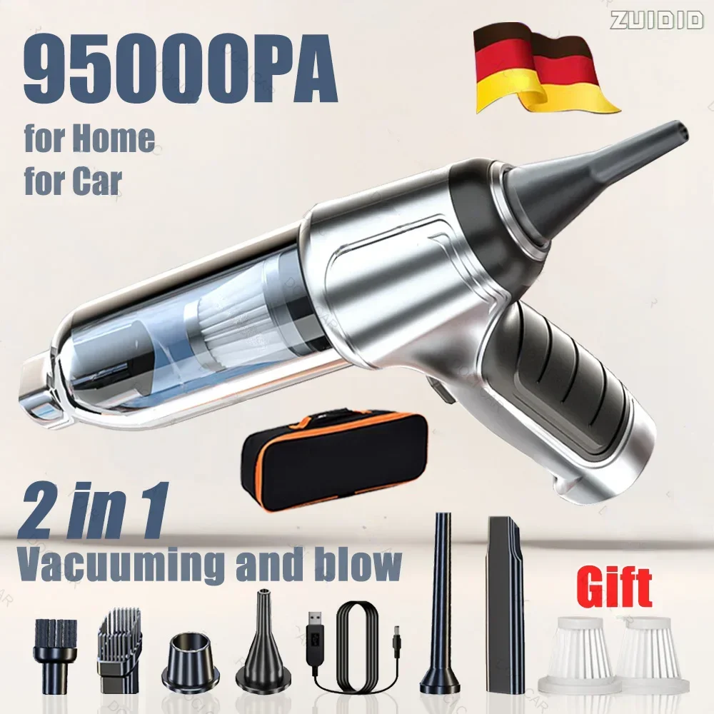Беспроводной ручной автомобильный пылесос 95000 Па