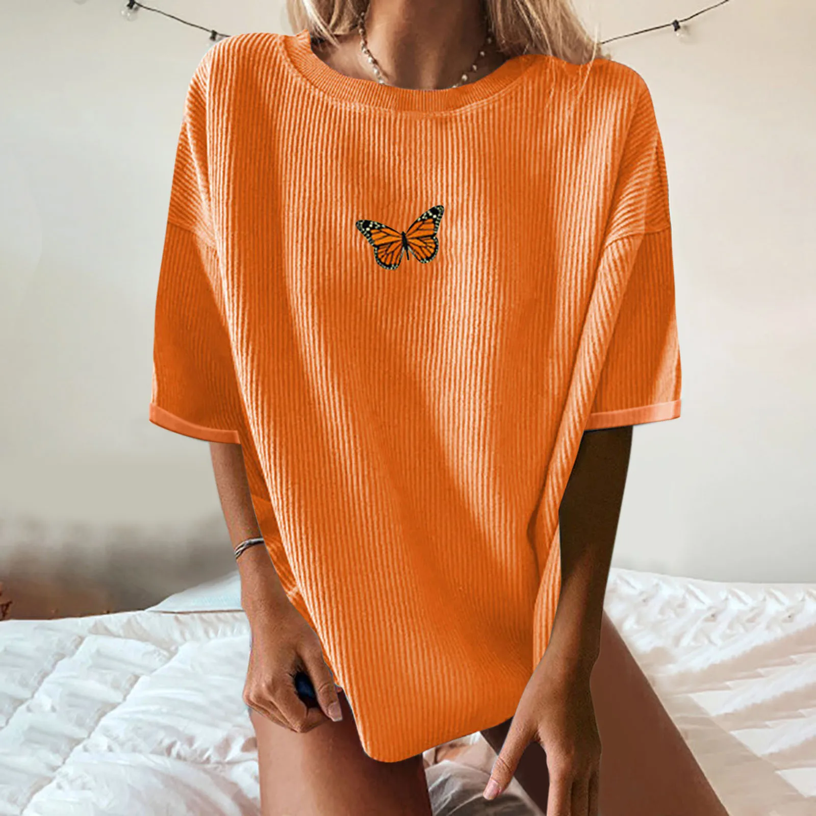 

Женская футболка с графическим принтом, женская блузка с круглым вырезом, Свободный Топ для путешествий, Женская быстросохнущая рубашка