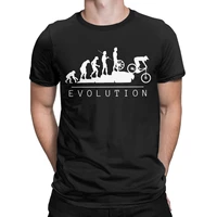 novelty mountain bike evolution mens shirt crewneck pure cotton t shirts short sleeve tee shirt unique tops