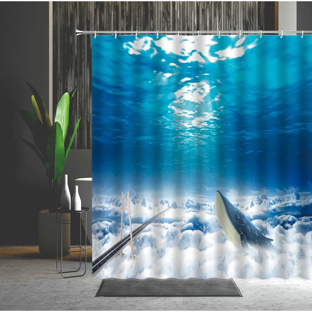 

Shower Curtains Hand Painted 3D Animals Skeleton Red Rose Flower Pattern Bathroom Decor Washable Fabric Cow Deer Skull Feather