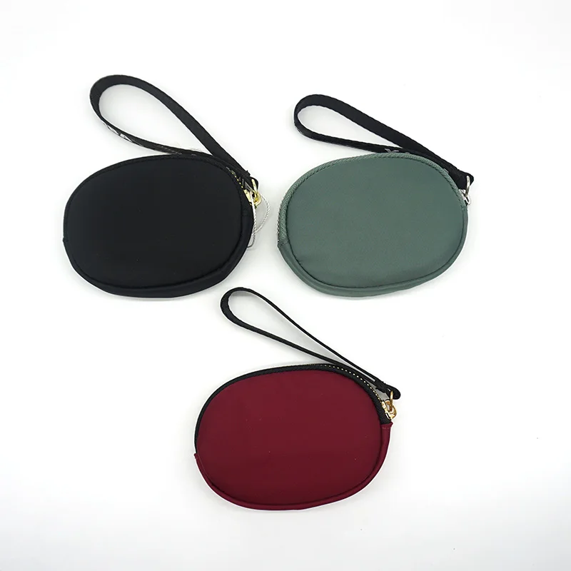 

High Texture Nylon Waterproof Coin Purse Spanish Fashion Luxury Brand Wallet Simple Solid Color Mobile Phone Bag Cosmetic Bag